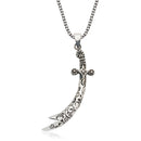 Hazrat Ali's Zulfikar Sword 925 Sterling Silver Necklace - beyhood