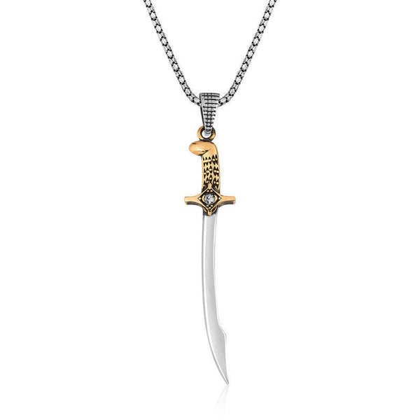Ertugrul Gazi Sword 925 Sterling Silver Necklace - beyhood