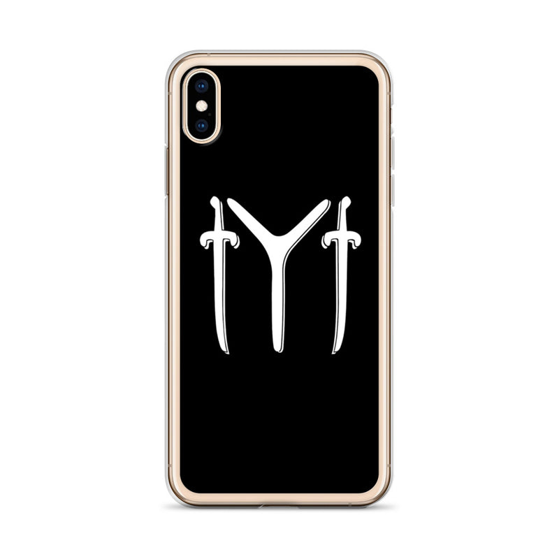 Kayi Sword Design Ertugrul Black iPhone Case - beyhood