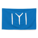 Blue Kayi IYI Symbol Flag Wall Tapestry