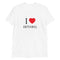 I Love Ertugrul Unisex White T-Shirt | Dirilis Ertugrul - beyhood