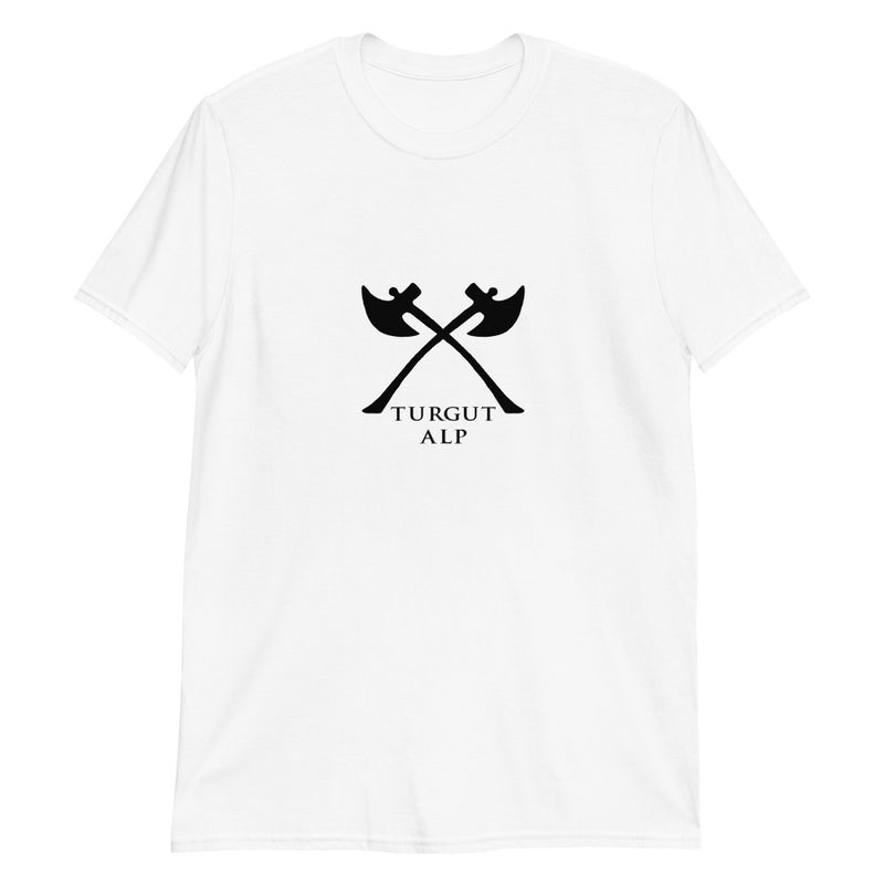 Turgut Alp Double Axe White Unisex T-Shirt - beyhood