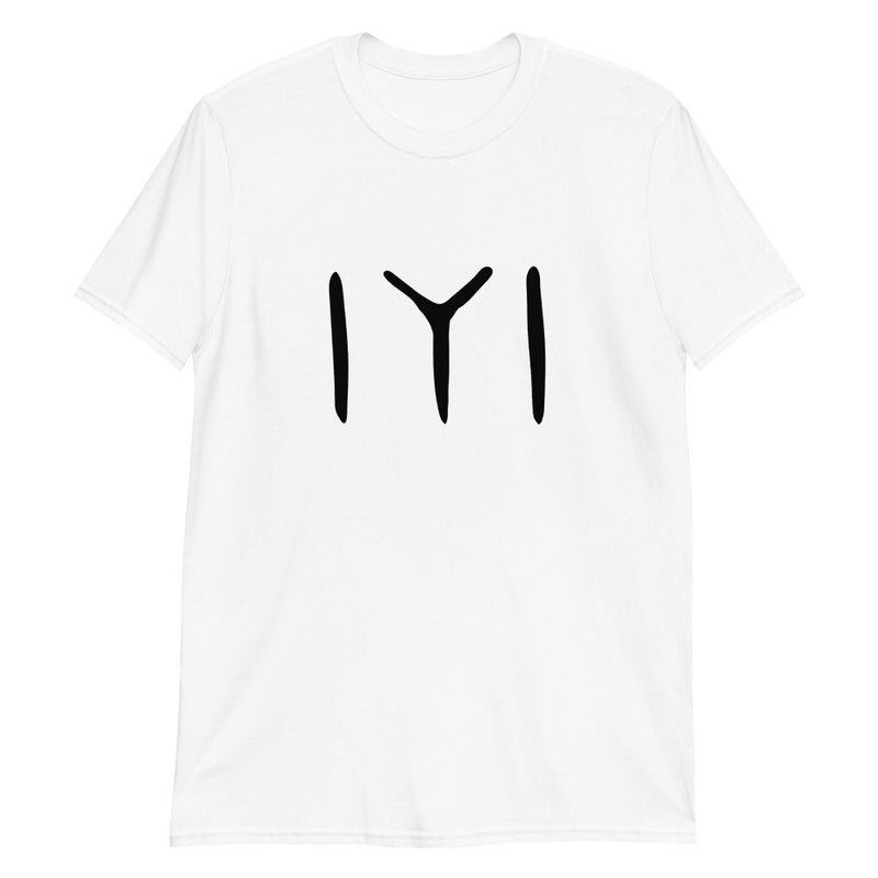 White Kayi IYI Symbol Unisex T-Shirt | Dirilis Ertugrul - beyhood