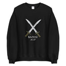 Bamsi Alp Double Sword Black Unisex Sweatshirt - beyhood