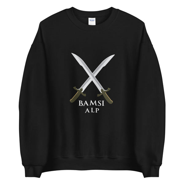 Bamsi Alp Double Sword Black Unisex Sweatshirt - beyhood