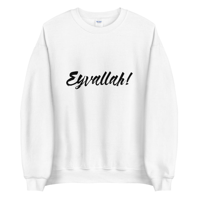 Eyvallah! Slogan White Unisex Sweatshirt | Dirilis Ertugrul | Kurulus Osman - beyhood