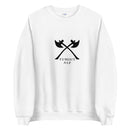 Turgut Alp Double Axe White Unisex Sweatshirt - beyhood