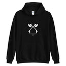 Turgut Alp Double Axe Black Unisex Hoodie - beyhood