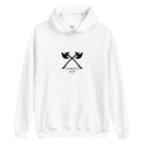 Turgut Alp Double Axe White Unisex Hoodie - beyhood